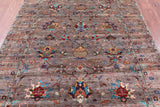 Peshawar Hand Knotted Wool Rug - 5' 7" X 7' 9" - Golden Nile