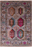 Turkmen Ersari Hand Knotted Wool Rug - 3' 5" X 5' 2" - Golden Nile