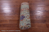 Green Peshawar Hand Knotted Wool Rug - 5' 7" X 8' 1" - Golden Nile