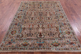 Peshawar Hand Knotted Wool Rug - 5' 9" X 7' 9" - Golden Nile