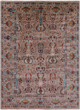 Peshawar Hand Knotted Wool Rug - 5' 9" X 7' 9" - Golden Nile
