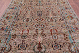 Peshawar Hand Knotted Wool Rug - 5' 9" X 7' 9" - Golden Nile