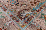Peshawar Hand Knotted Wool Rug - 5' 9" X 7' 9" - Golden Nile