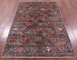 Turkmen Ersari Hand Knotted Wool Rug - 4' 2" X 6' 5" - Golden Nile