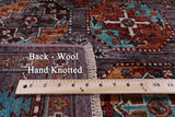Turkmen Ersari Hand Knotted Wool Rug - 4' 2" X 6' 5" - Golden Nile