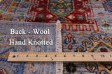 Grey Turkmen Ersari Hand Knotted Wool Rug - 4' 11" X 6' 11" - Golden Nile