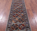 Turkmen Ersari Hand Knotted Wool Runner Rug - 2' 8" X 9' 9" - Golden Nile