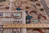 Peshawar Hand Knotted Wool Runner Rug - 2' 9" X 8' 3" - Golden Nile