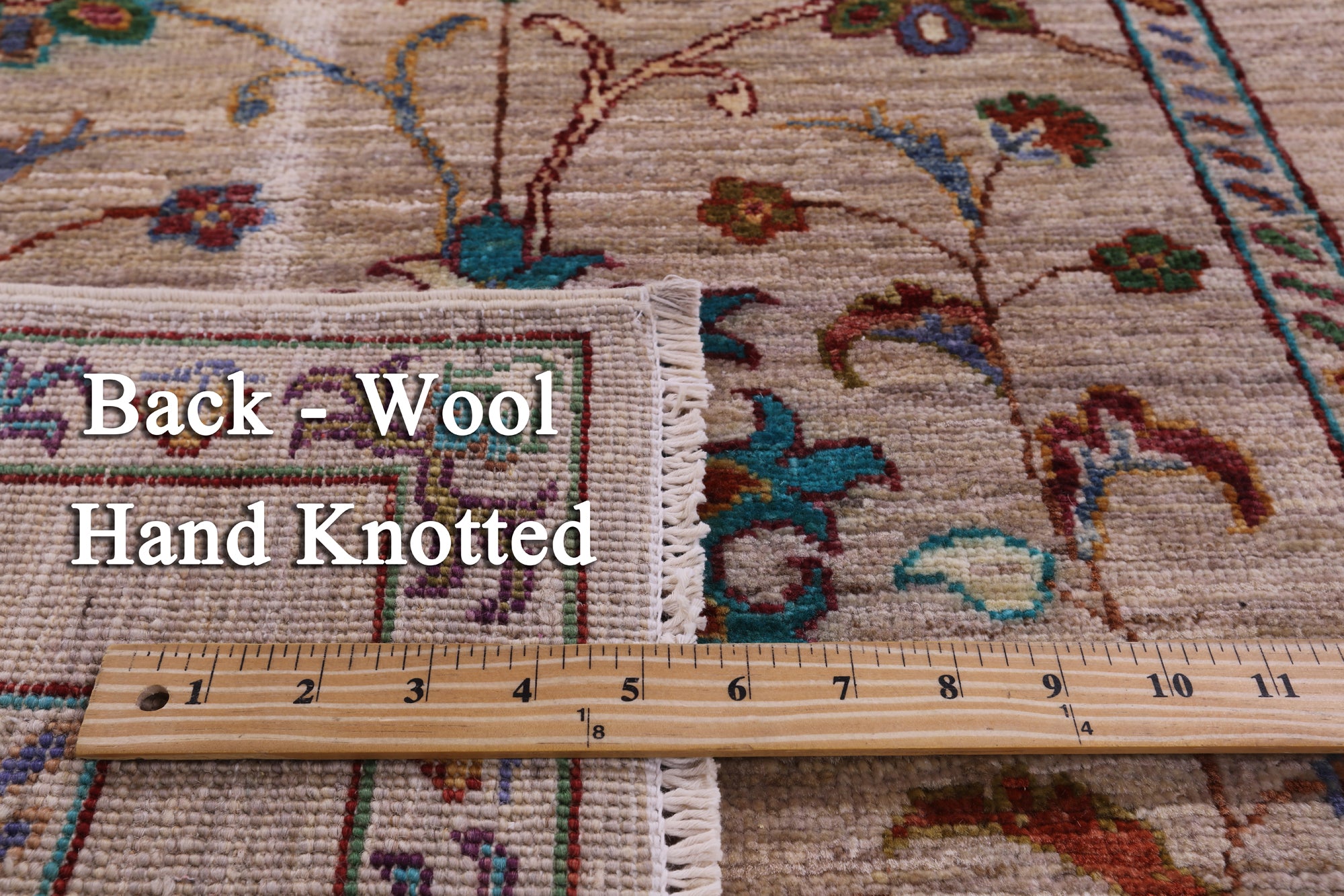Peshawar Hand Knotted Wool Runner Rug - 2' 9" X 8' 3" - Golden Nile