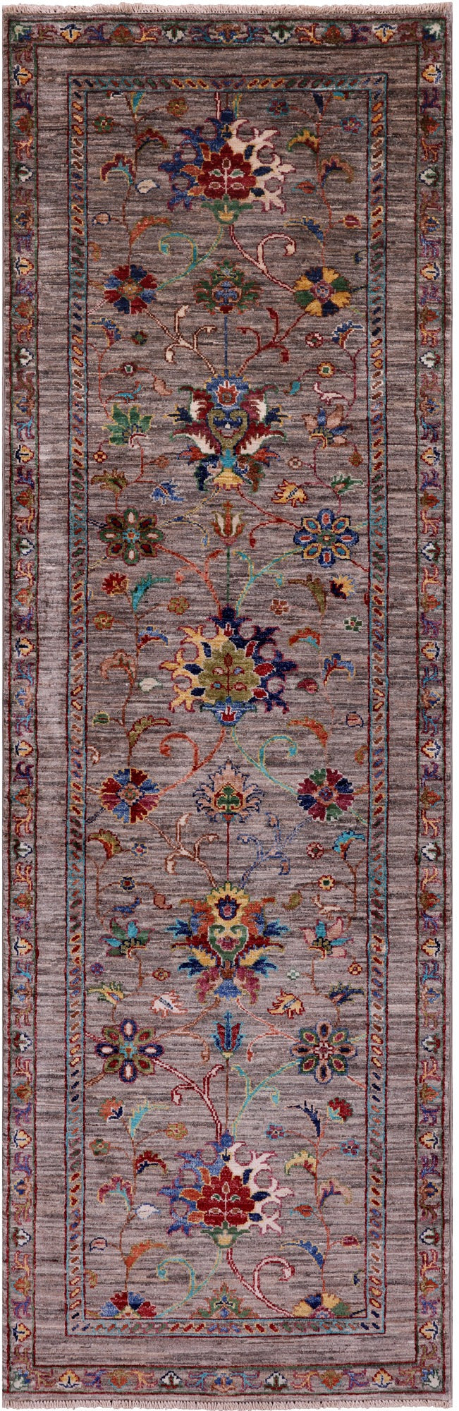 Peshawar Handmade Wool Runner Rug - 2' 8" X 8' 3" - Golden Nile