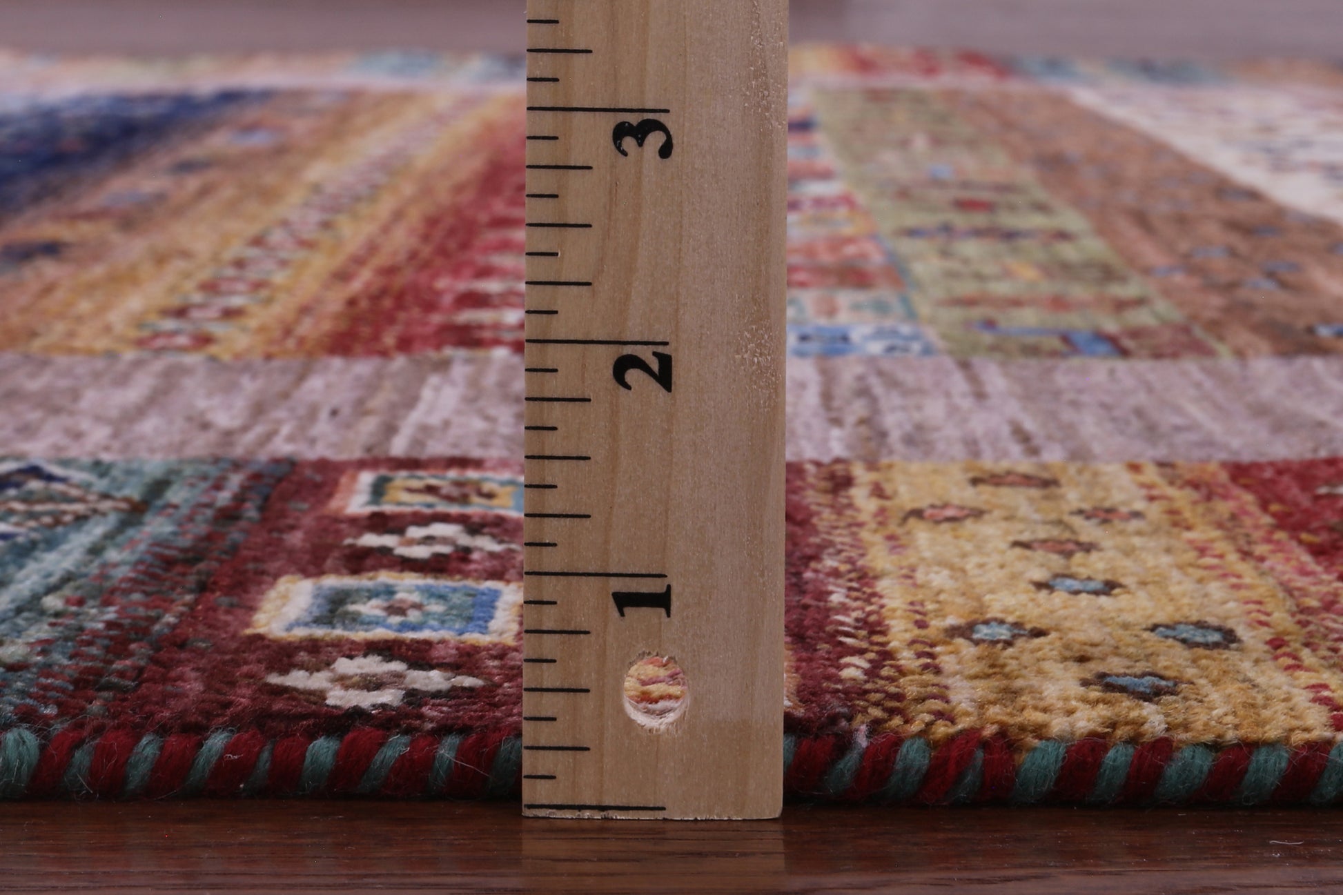 Tribal Persian Gabbeh Hand Knotted Wool Rug - 4' 11" X 6' 8" - Golden Nile