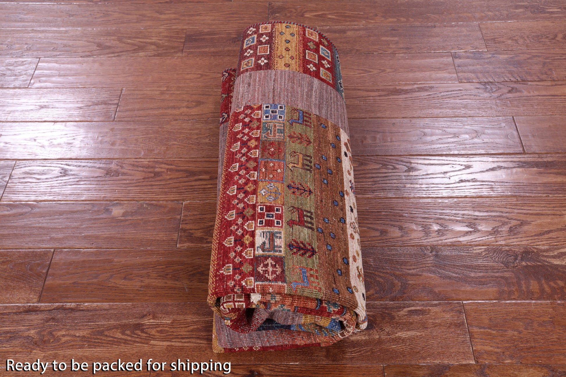 Tribal Persian Gabbeh Hand Knotted Wool Rug - 4' 11" X 6' 8" - Golden Nile