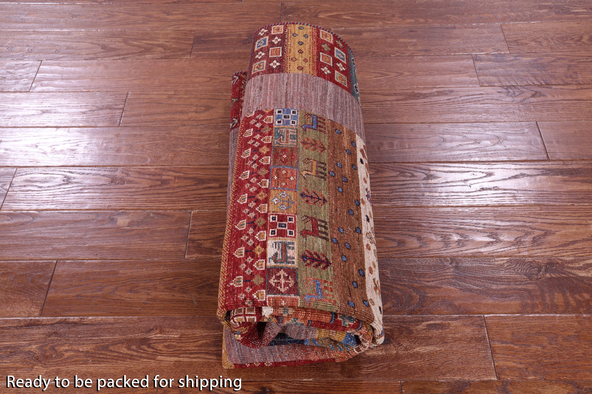 Tribal Persian Gabbeh Hand Knotted Wool Rug - 4' 11" X 6' 8" - Golden Nile
