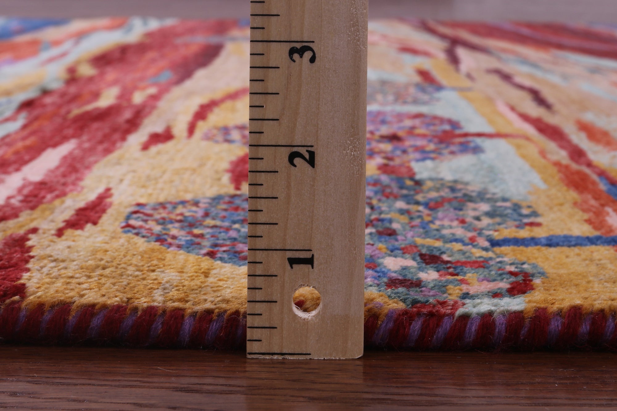 Tribal Persian Gabbeh Hand Knotted Wool Rug - 4' 11" X 6' 7" - Golden Nile