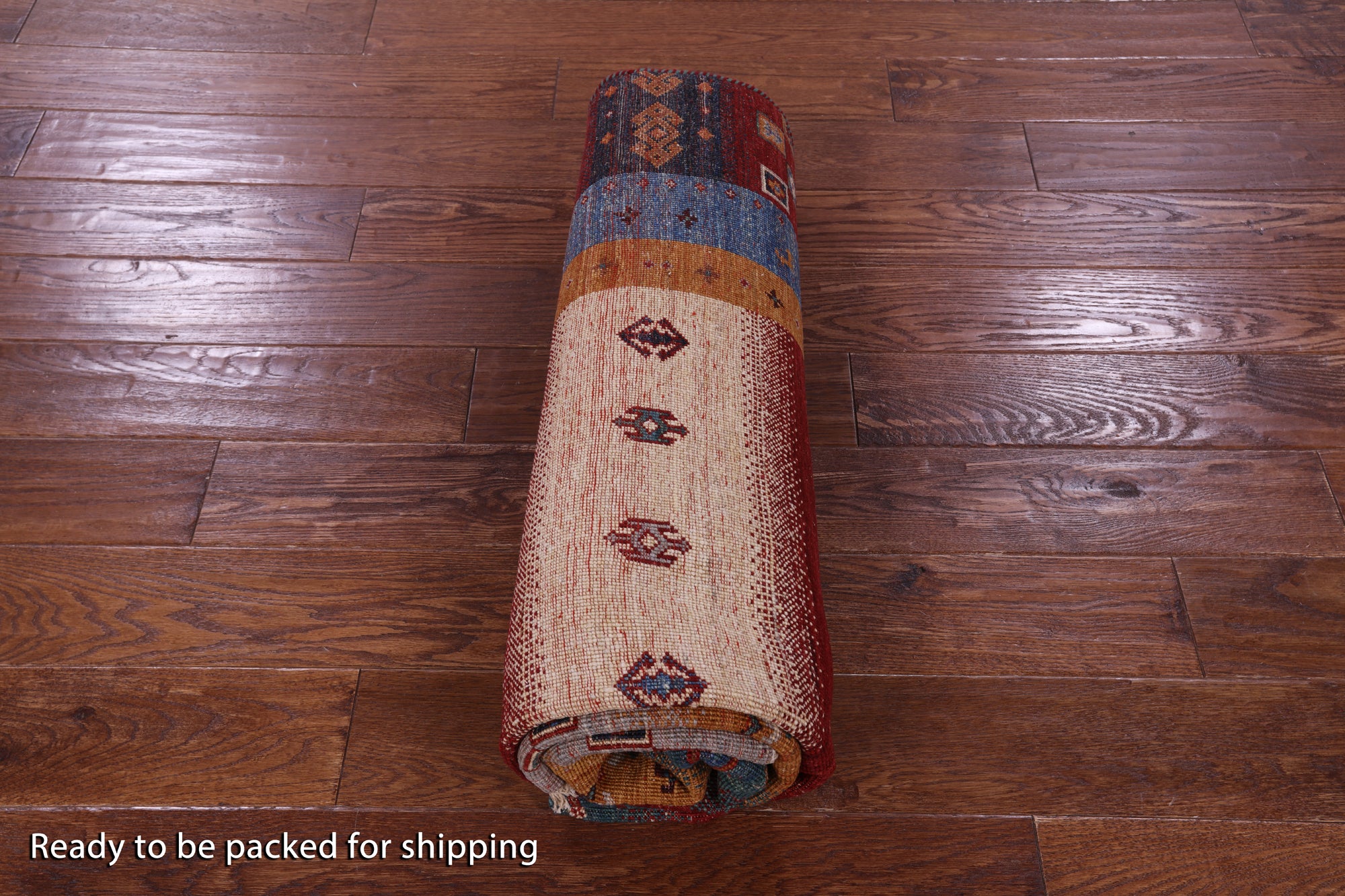 Tribal Persian Gabbeh Hand Knotted Wool Rug - 5' 0" X 6' 8" - Golden Nile