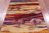 Persian Tribal Gabbeh Hand Knotted Wool Rug - 3' 4" X 4' 10" - Golden Nile