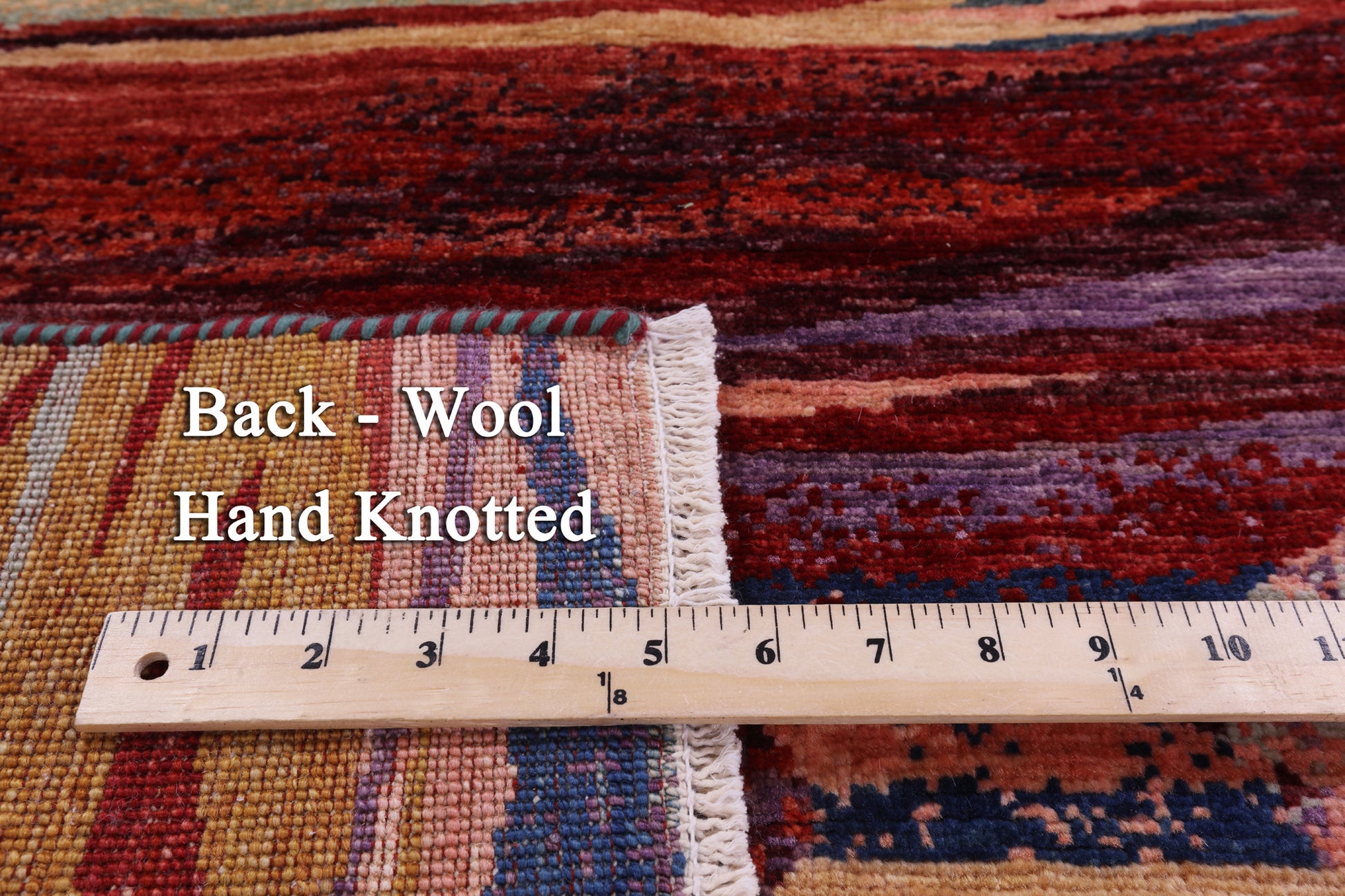Persian Tribal Gabbeh Hand Knotted Wool Rug - 3' 4" X 4' 10" - Golden Nile