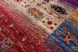 Tribal Persian Gabbeh Hand Knotted Wool Rug - 7' 0" X 10' 0" - Golden Nile