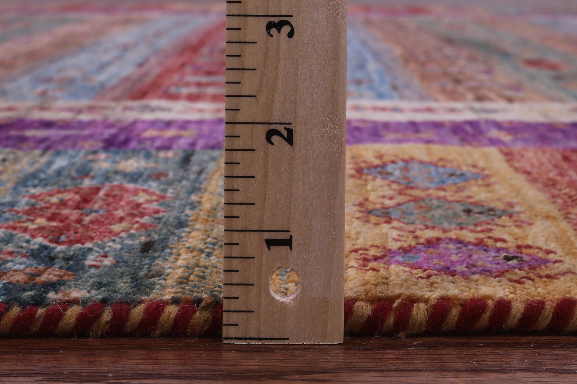 Tribal Persian Gabbeh Hand Knotted Wool Rug - 7' 0" X 10' 0" - Golden Nile