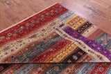 Tribal Persian Gabbeh Hand Knotted Wool Rug - 7' 0" X 10' 0" - Golden Nile