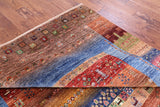 Tribal Persian Gabbeh Hand Knotted Wool Rug - 6' 9" X 10' 0" - Golden Nile