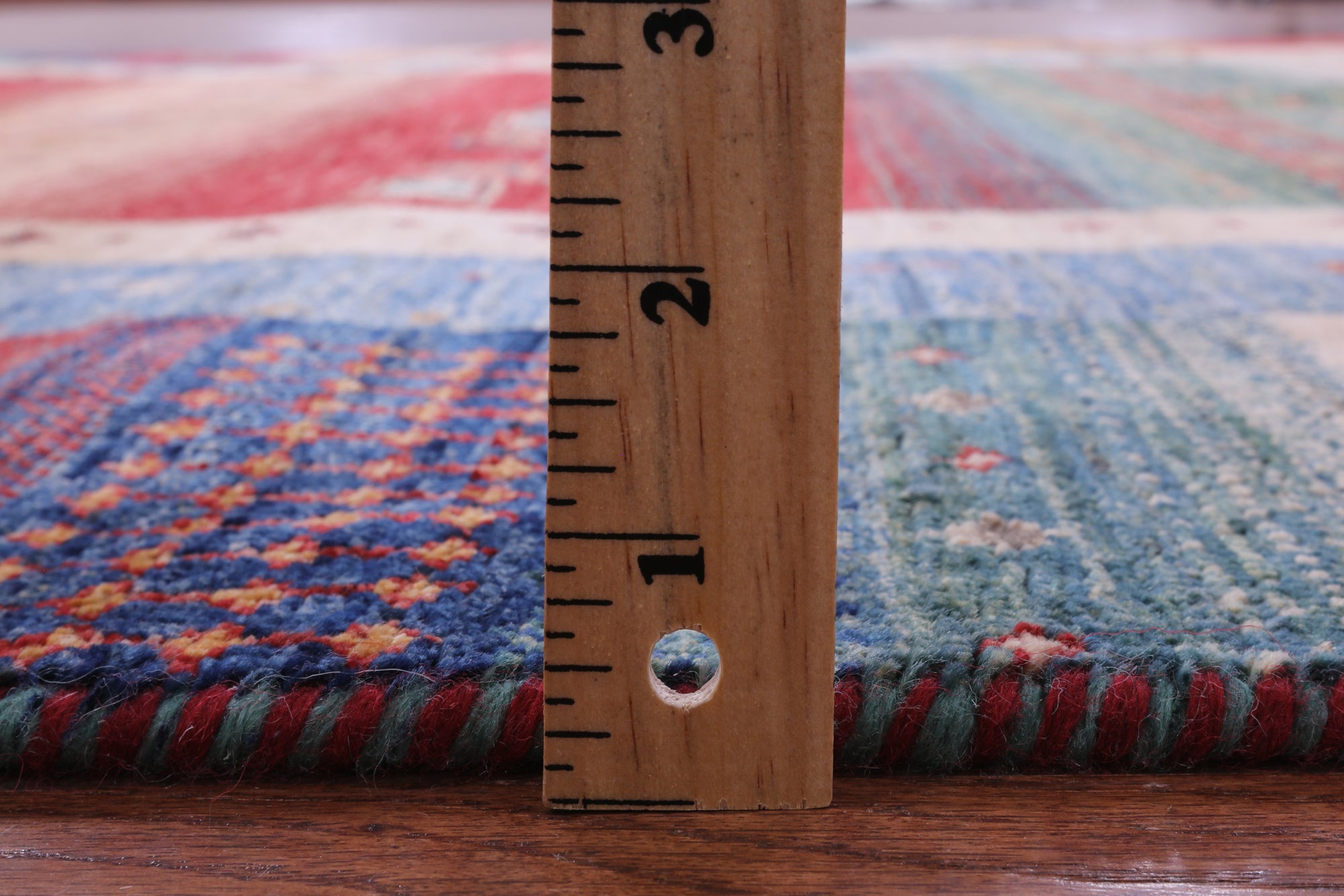 Tribal Persian Gabbeh Hand Knotted Wool Rug - 5' 9" X 8' 1" - Golden Nile
