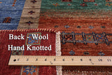 Tribal Persian Gabbeh Hand Knotted Wool Rug - 6' 0" X 7' 6" - Golden Nile