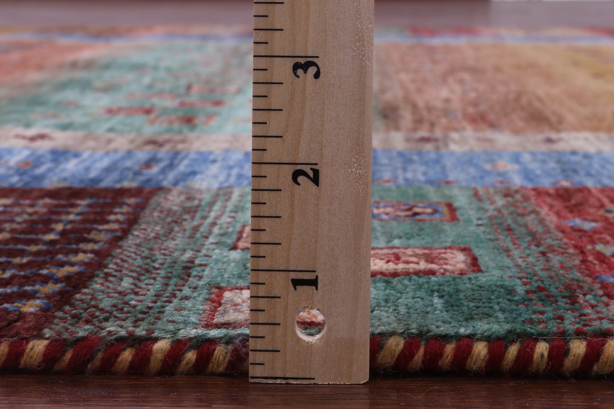Tribal Persian Gabbeh Hand Knotted Wool Rug - 6' 0" X 7' 6" - Golden Nile