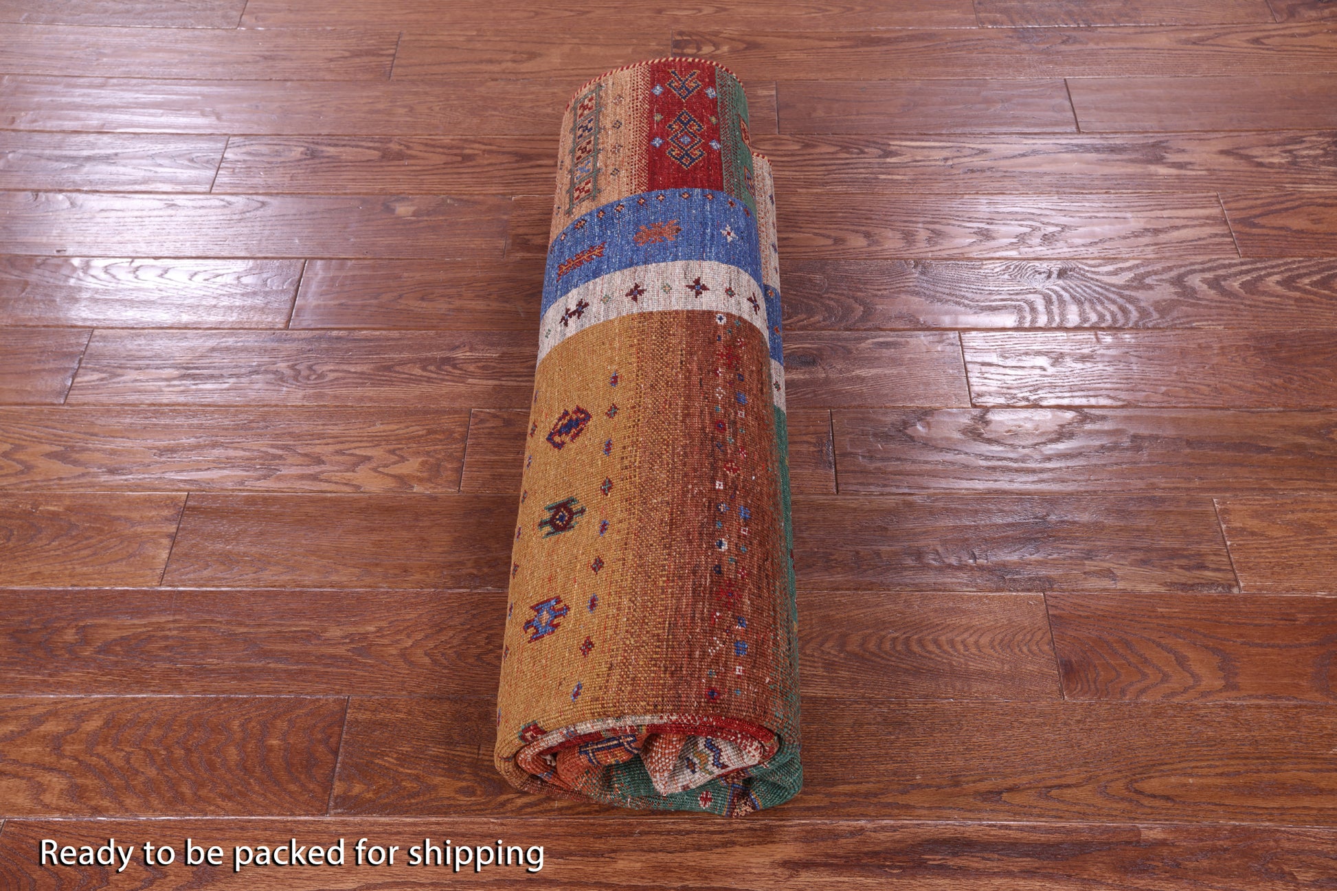 Tribal Persian Gabbeh Hand Knotted Wool Rug - 6' 0" X 7' 6" - Golden Nile