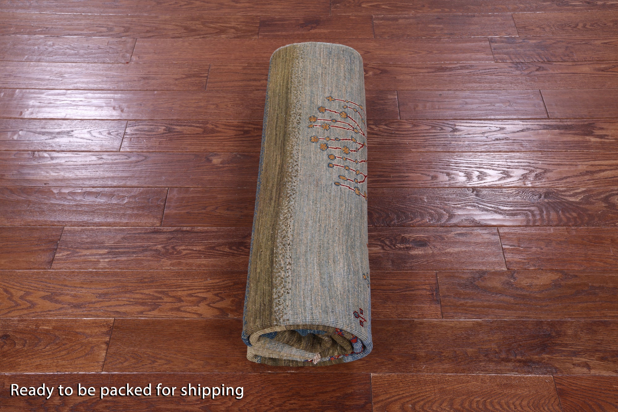 Tribal Persian Gabbeh Hand Knotted Wool Rug - 5' 8" X 7' 10" - Golden Nile