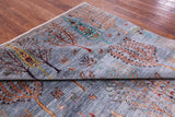 Tribal Persian Gabbeh Hand Knotted Wool Rug - 6' 11" X 10' 1" - Golden Nile