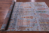 Tribal Persian Gabbeh Hand Knotted Wool Rug - 6' 11" X 10' 1" - Golden Nile