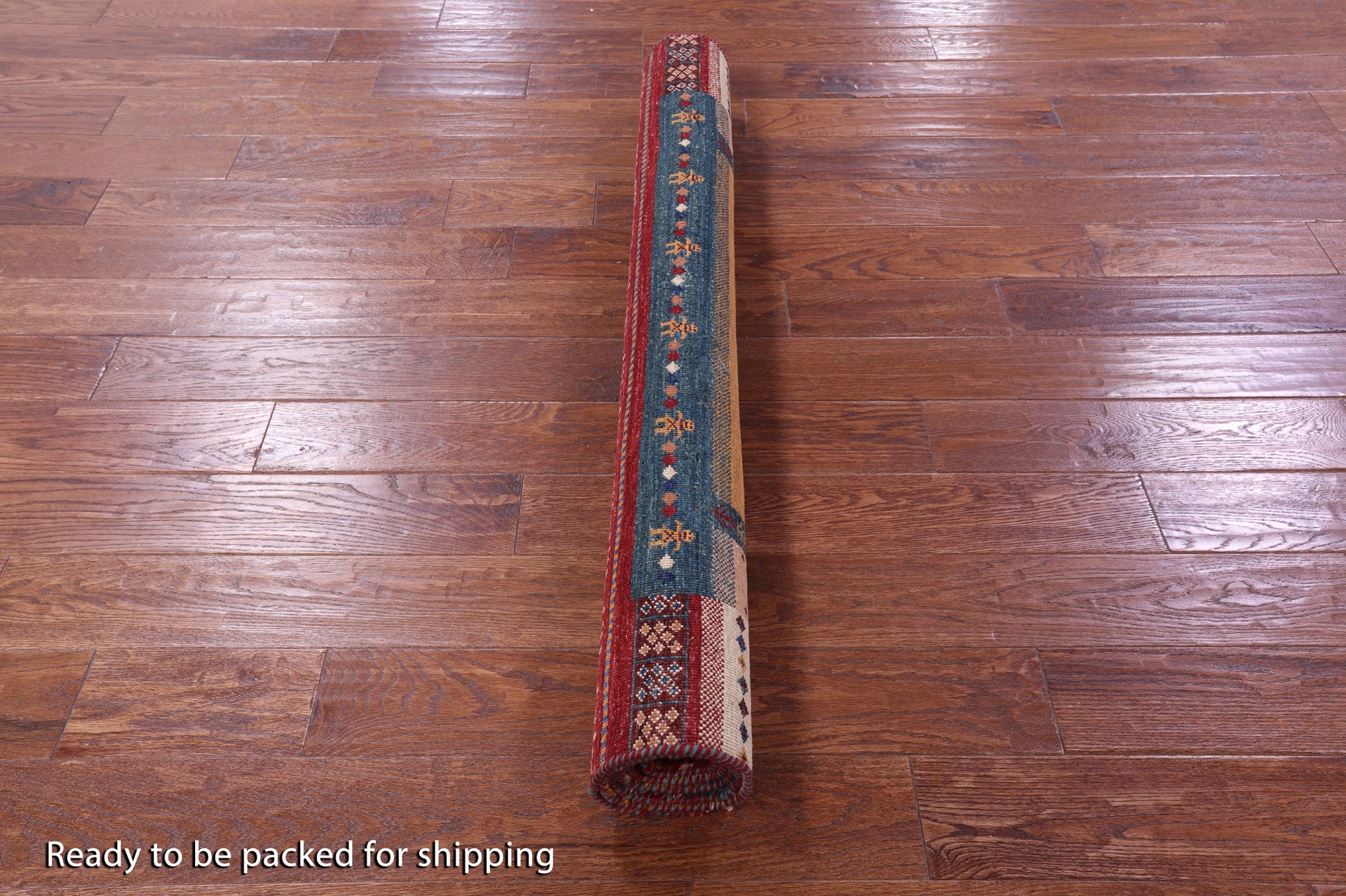Persian Gabbeh Tribal Hand Knotted Wool Rug - 4' 3" X 6' 0" - Golden Nile