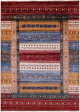 Persian Gabbeh Tribal Hand Knotted Wool Rug - 4' 3" X 6' 0" - Golden Nile