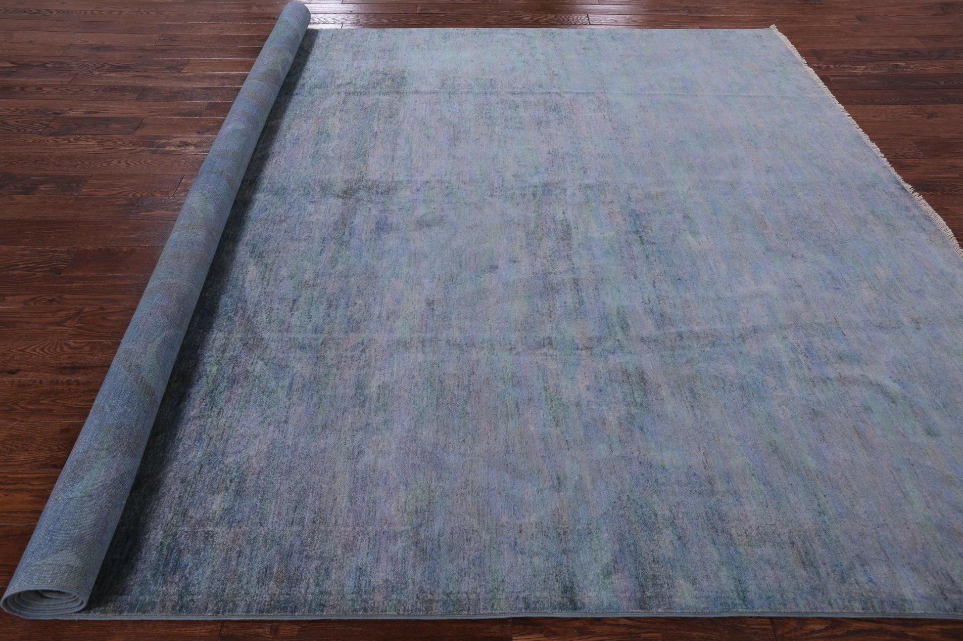 Full Pile Overdyed Handmade Wool Area Rug - 8' 10" X 11' 8" - Golden Nile