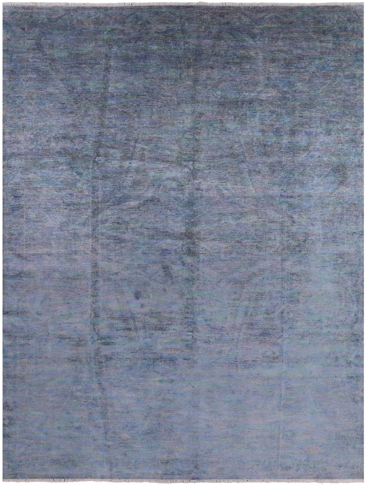 Full Pile Overdyed Handmade Wool Area Rug - 8' 10" X 11' 8" - Golden Nile
