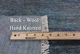Full Pile Overdyed Handmade Wool Area Rug - 8' 10" X 11' 8" - Golden Nile