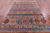 Khorjin Persian Gabbeh Hand Knotted Wool Rug - 6' 8" X 9' 8" - Golden Nile