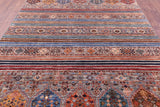 Khorjin Persian Gabbeh Hand Knotted Wool Rug - 6' 8" X 9' 8" - Golden Nile