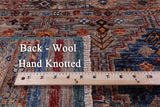 Khorjin Persian Gabbeh Hand Knotted Wool Rug - 6' 8" X 9' 8" - Golden Nile