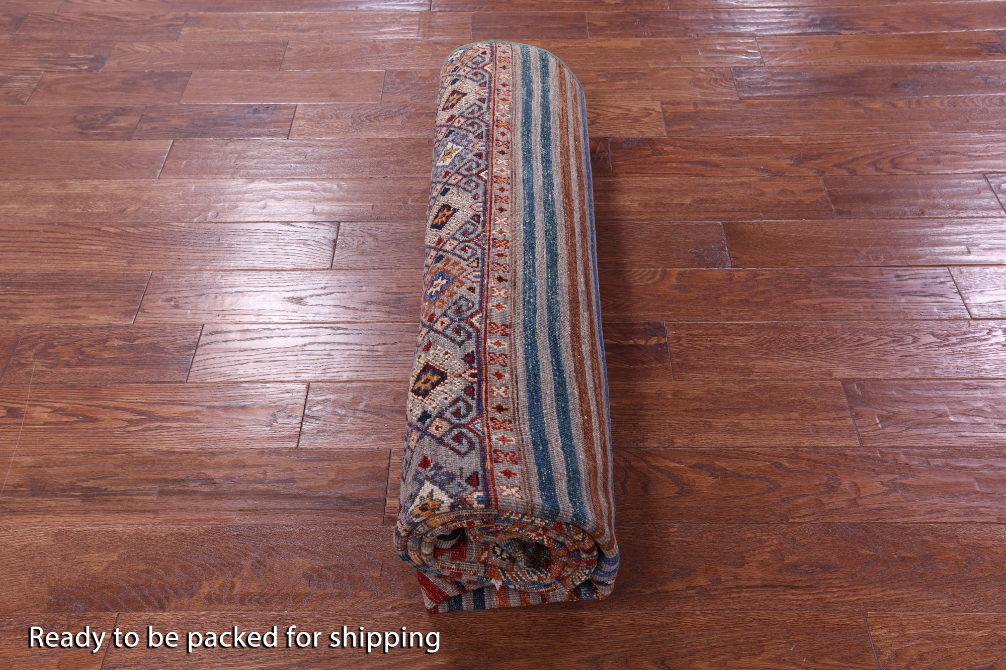 Khorjin Persian Gabbeh Hand Knotted Wool Rug - 6' 8" X 9' 8" - Golden Nile