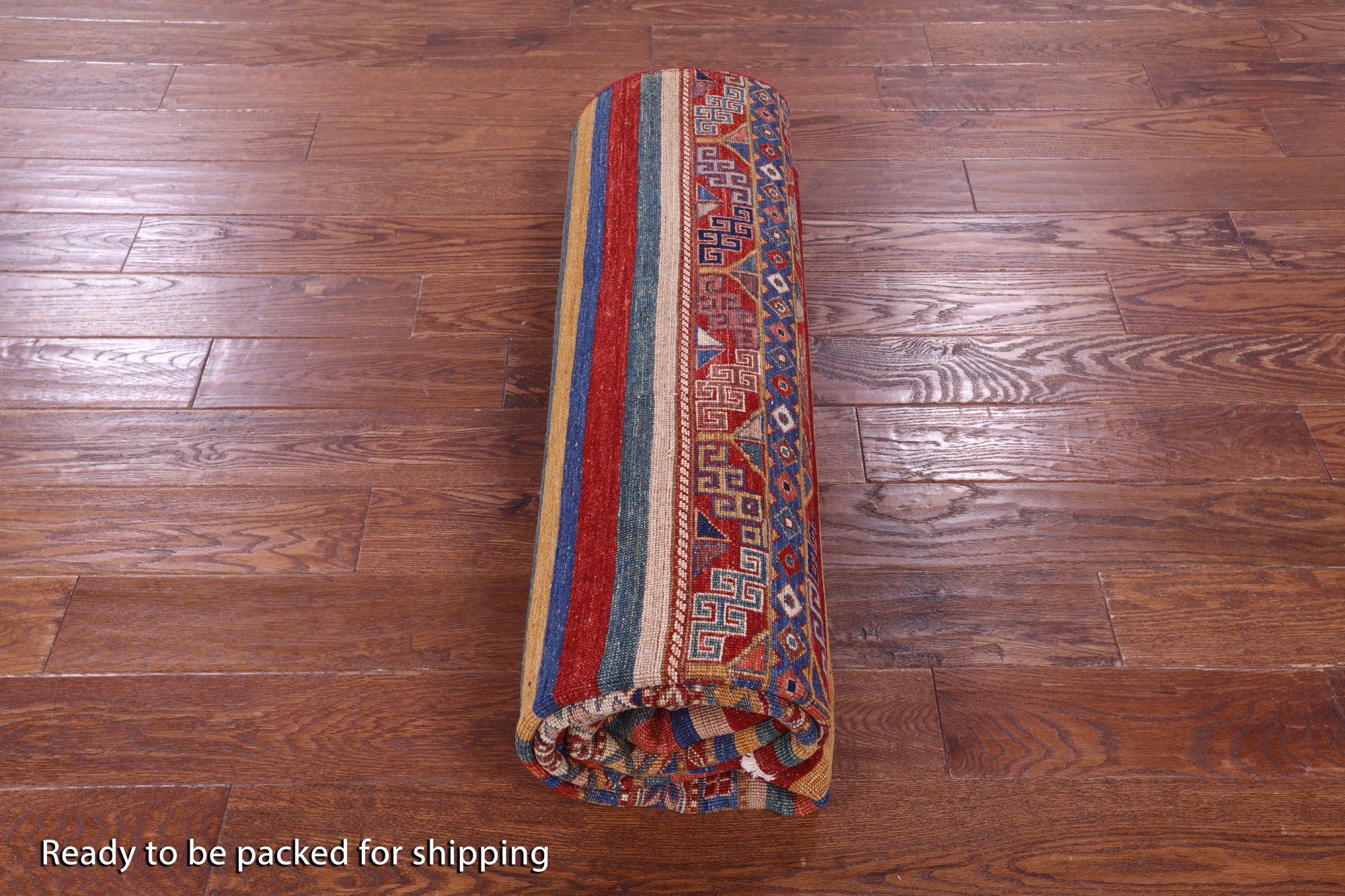 Khorjin Persian Gabbeh Hand Knotted Wool Rug - 6' 6" X 9' 8" - Golden Nile