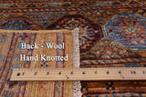 Khorjin Persian Gabbeh Hand Knotted Wool Rug - 6' 8" X 10' 1" - Golden Nile