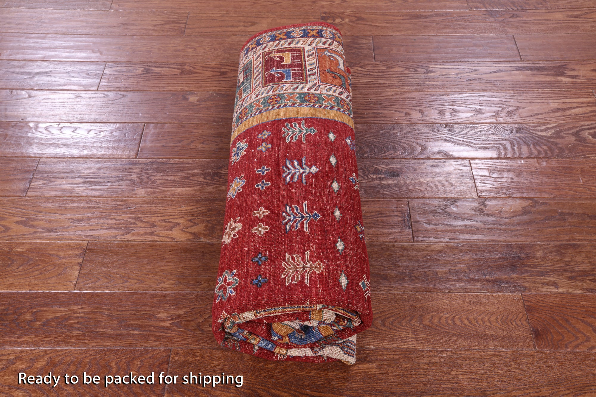 Tribal Persian Gabbeh Hand Knotted Wool Rug - 5' 7" X 8' 1" - Golden Nile