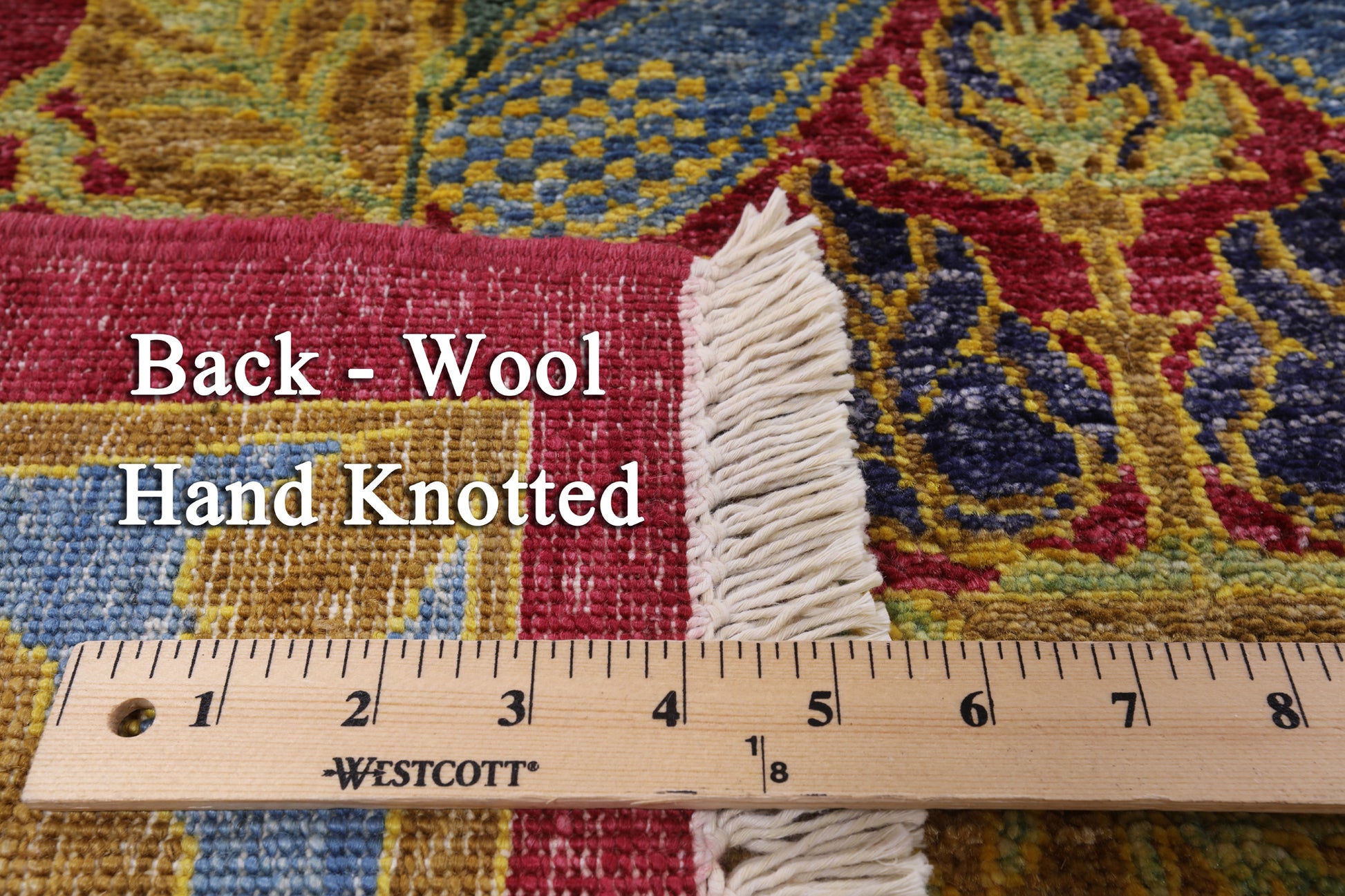 William Morris Hand Knotted Wool Area Rug - 8' 10" X 11' 7" - Golden Nile