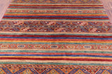 Khorjin Persian Gabbeh Hand Knotted Wool Rug - 4' 11" X 6' 5" - Golden Nile