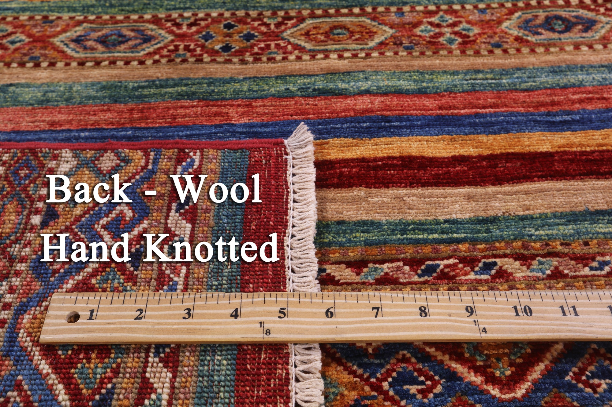 Khorjin Persian Gabbeh Hand Knotted Wool Rug - 4' 11" X 6' 5" - Golden Nile