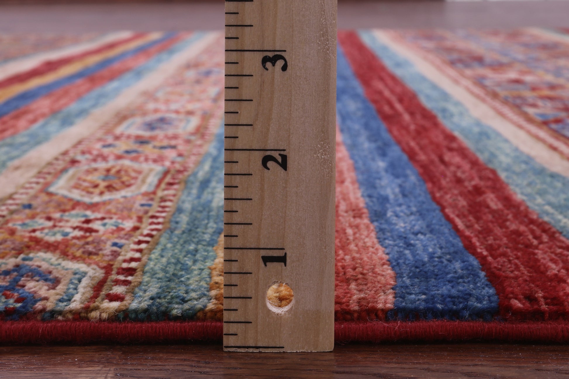 Khorjin Persian Gabbeh Hand Knotted Wool Rug - 4' 11" X 6' 5" - Golden Nile