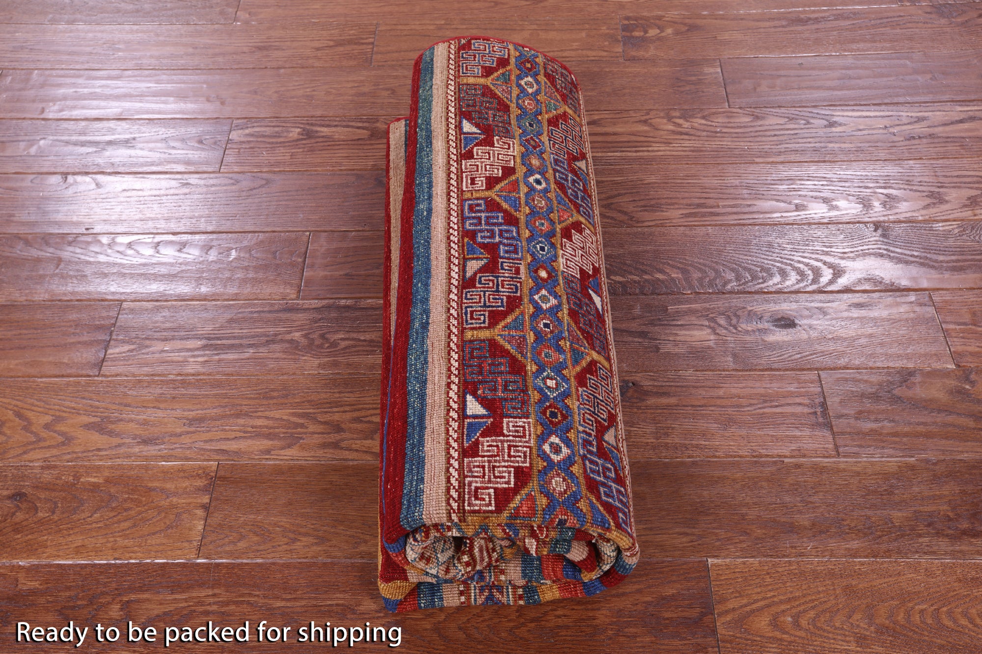 Khorjin Persian Gabbeh Hand Knotted Wool Rug - 4' 11" X 6' 5" - Golden Nile