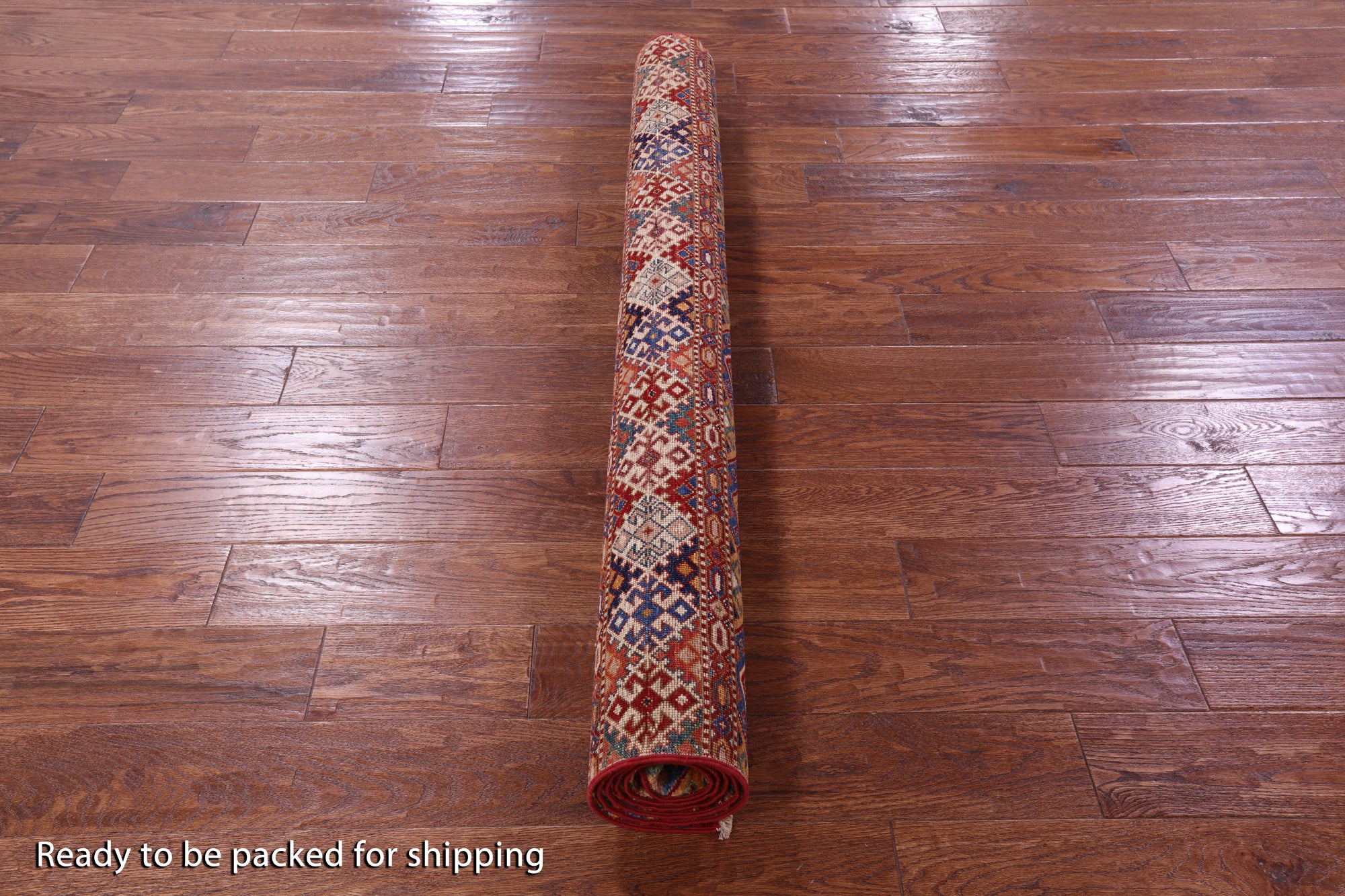 Khorjin Persian Gabbeh Hand Knotted Wool Rug - 4' 9" X 6' 7" - Golden Nile